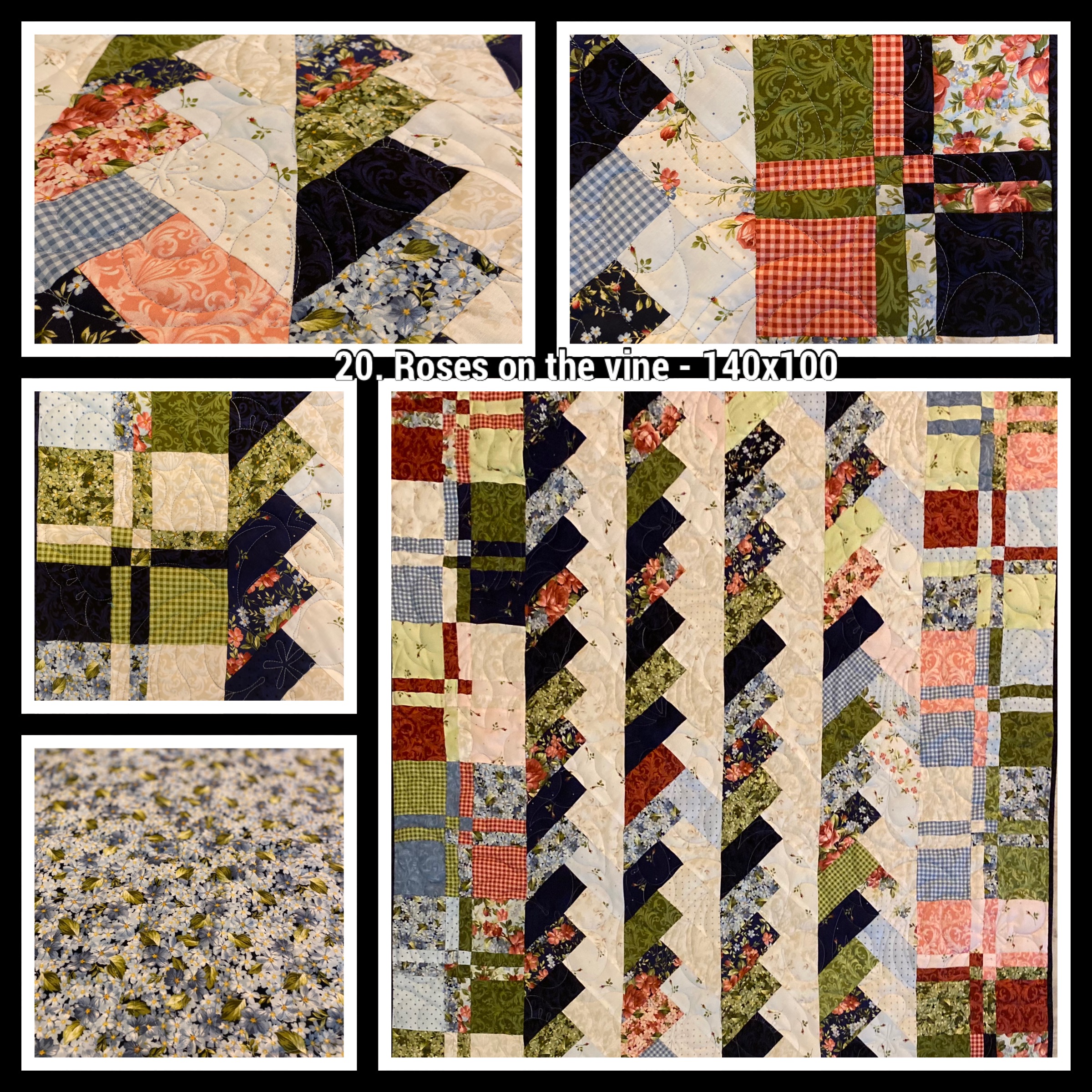 Roses on the vine - Patchwork Harmony - Afbeelding 2